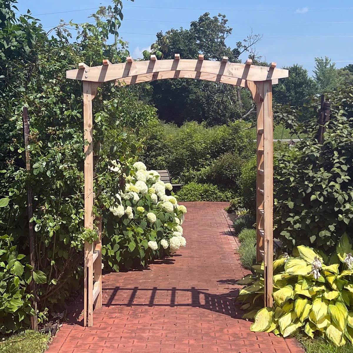 6' Cedar Walk-Through Garden Arbor