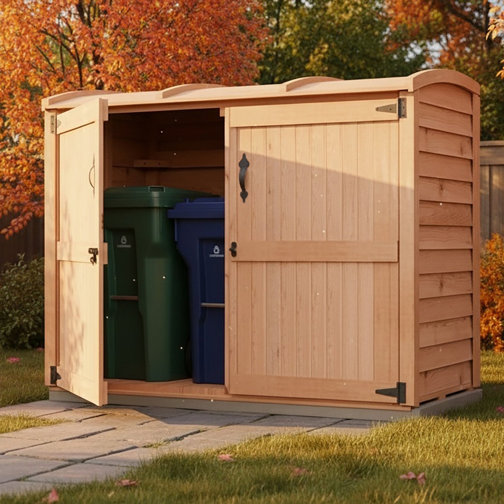 6' x 3' Oscar Waste Management Shed - Eartheasy