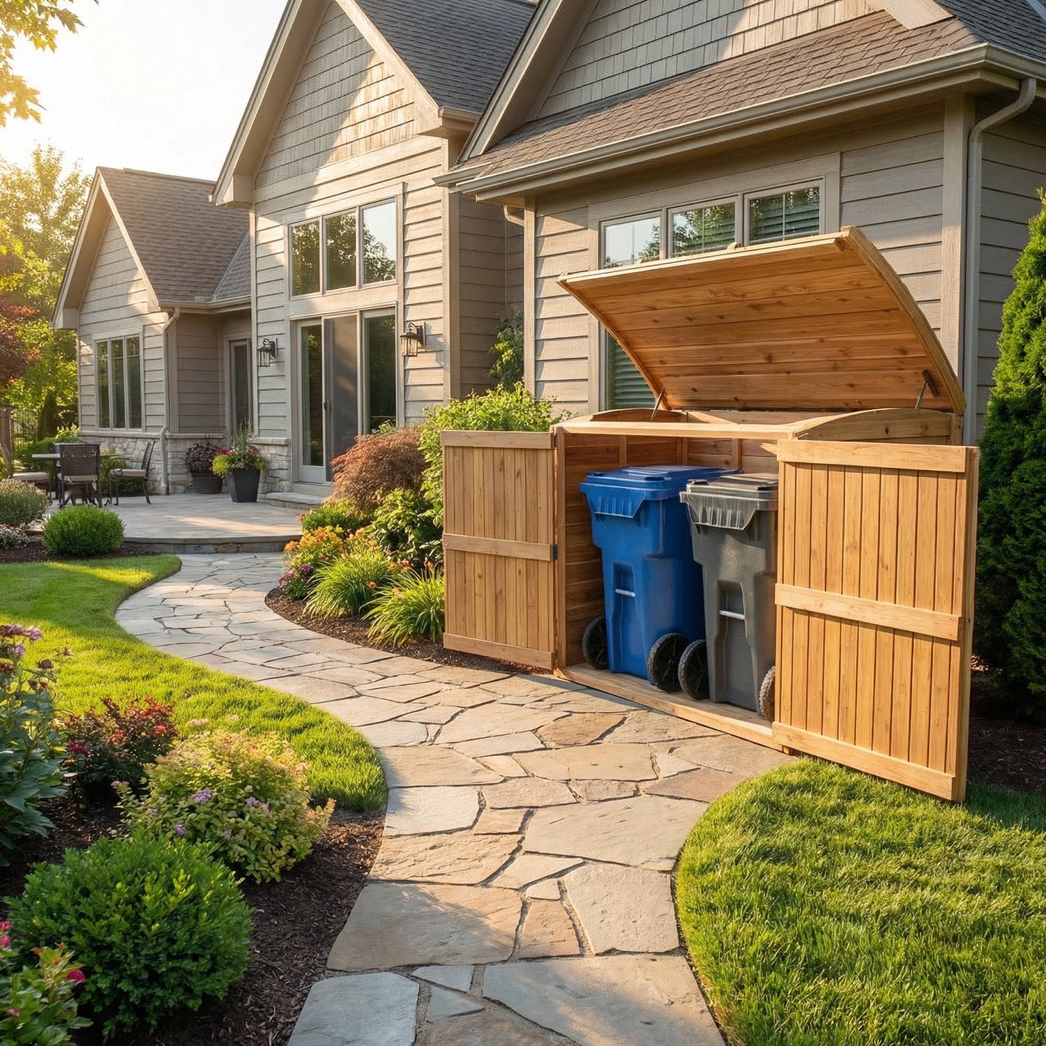 6' x 3' Oscar Waste Management Shed - Eartheasy