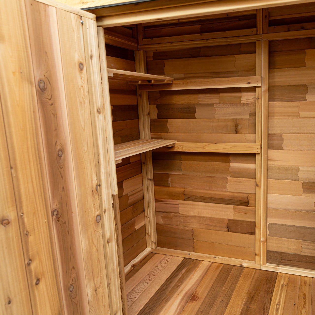 6' x 3' Patio Garden Shed Cedar Shingle Roof