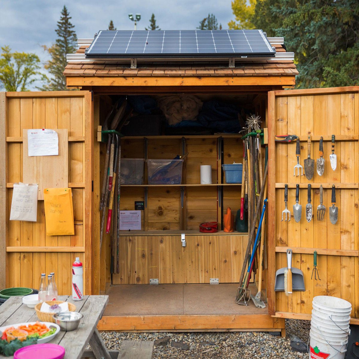 6' x 6' Maximizer Cedar Storage Shed Cedar Shingle Roof