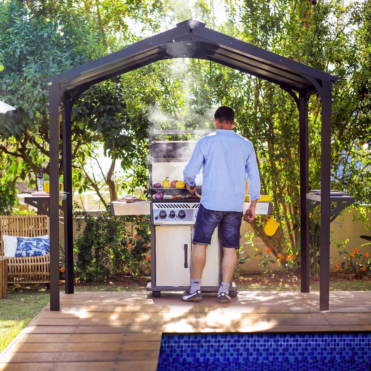 6' x 8' Aluminum Grill Gazebo