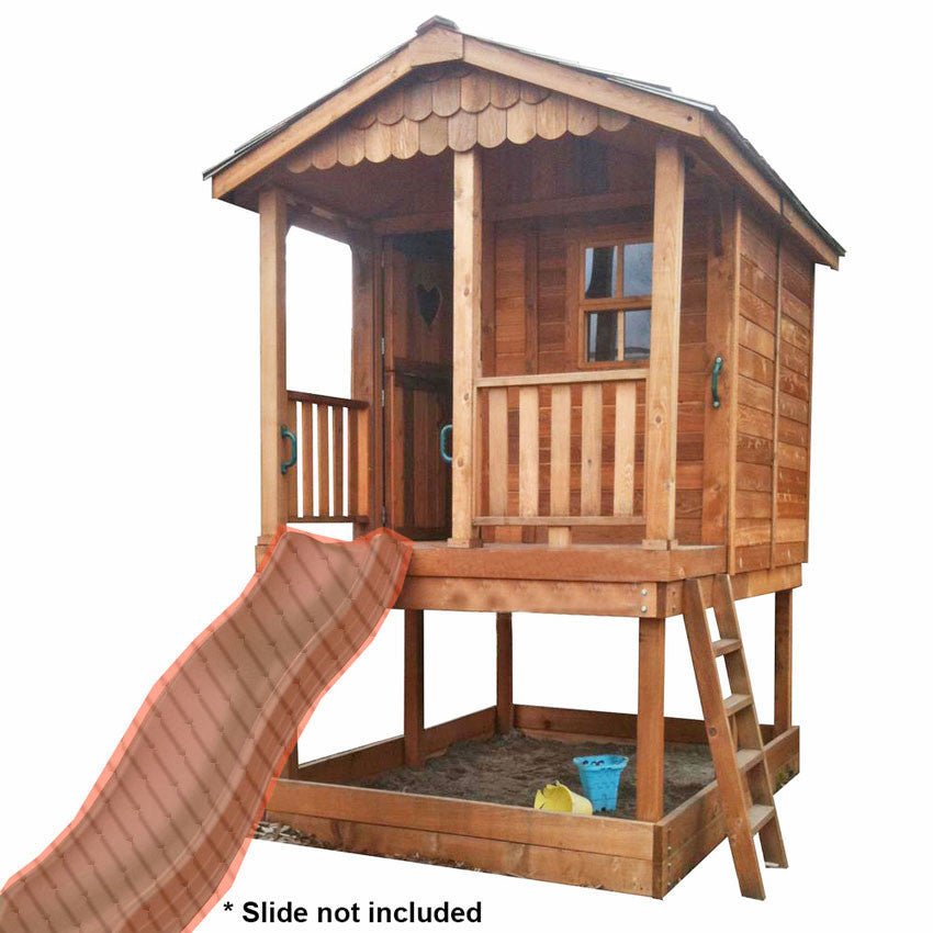 6' x 9' Cedar Playhouse & Sandbox
