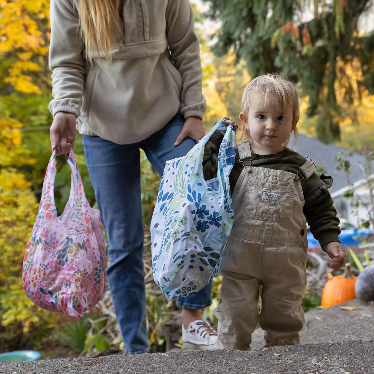 Botanical Print Reusable Bags