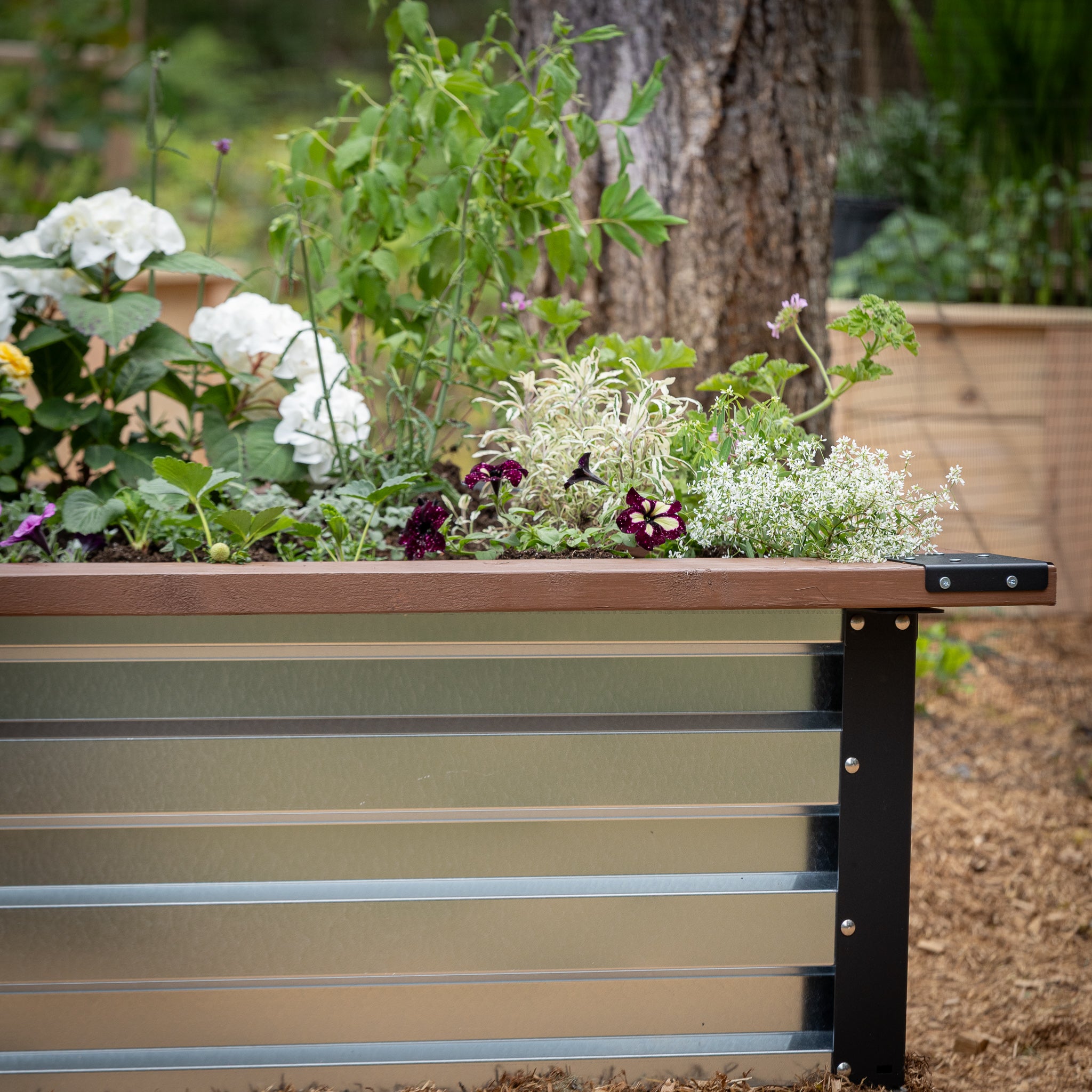 3.5' x 7' Galvanized Steel Raised Garden Bed Kit