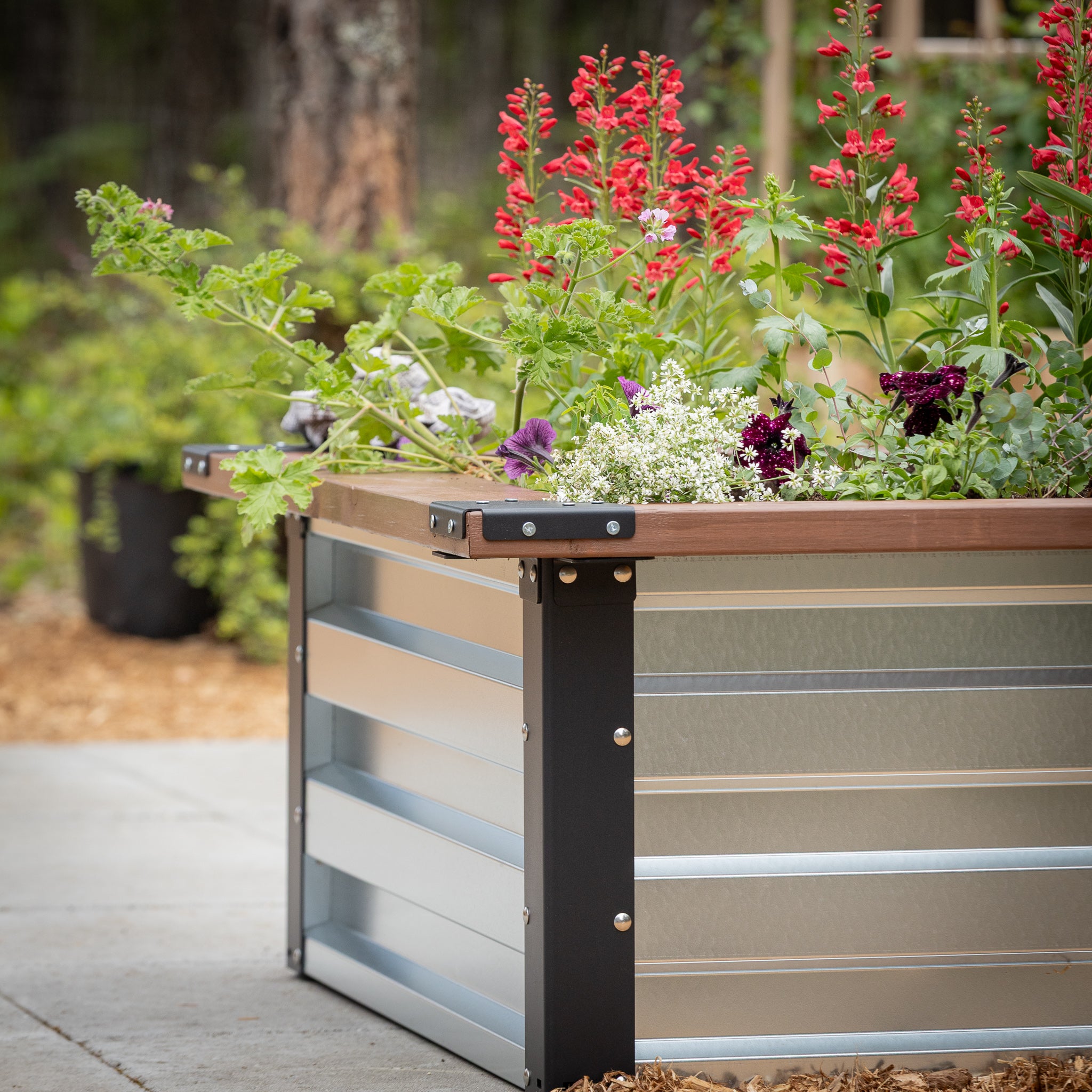 3.5' x 7' Galvanized Steel Raised Garden Bed Kit