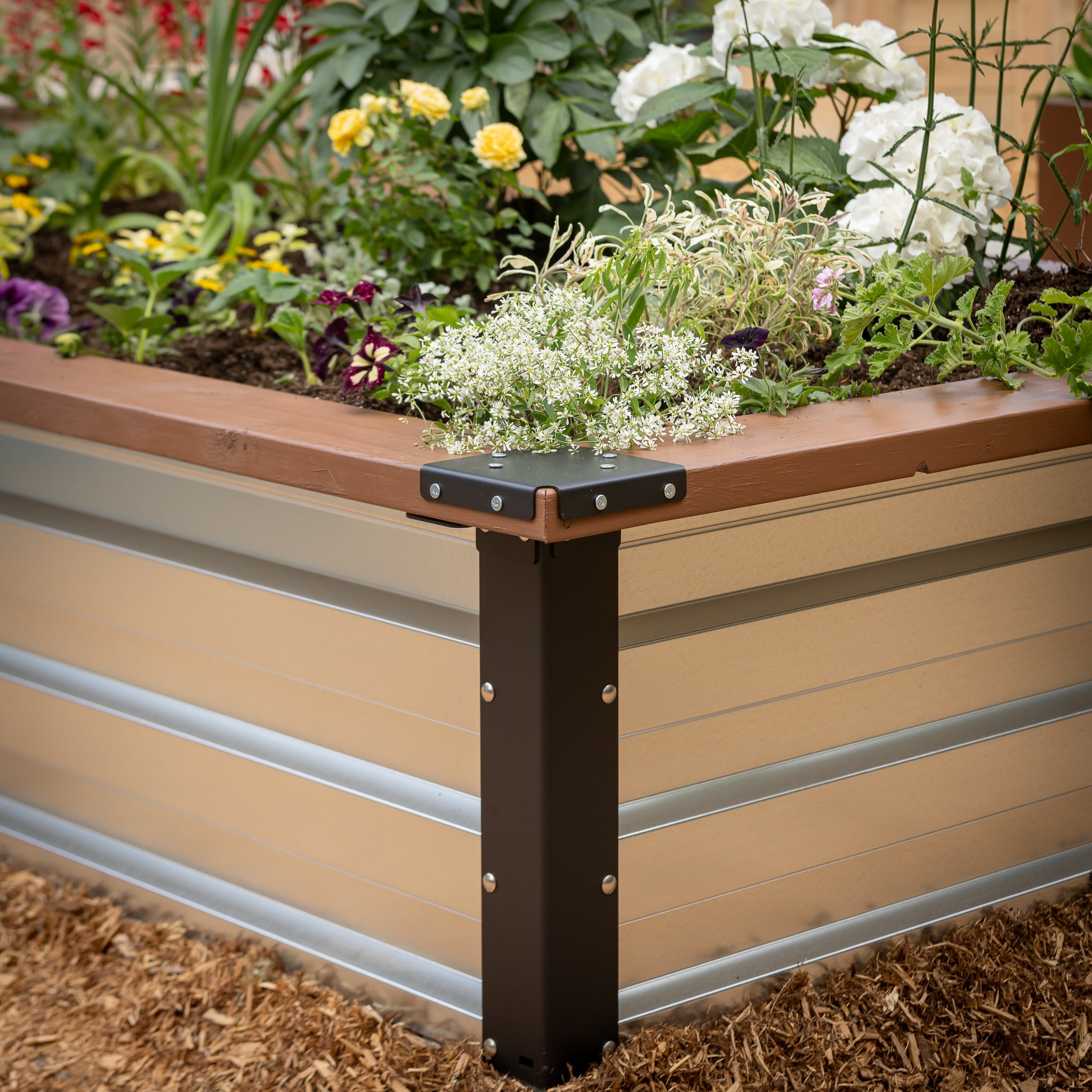 3.5' x 7' Galvanized Steel Raised Garden Bed Kit
