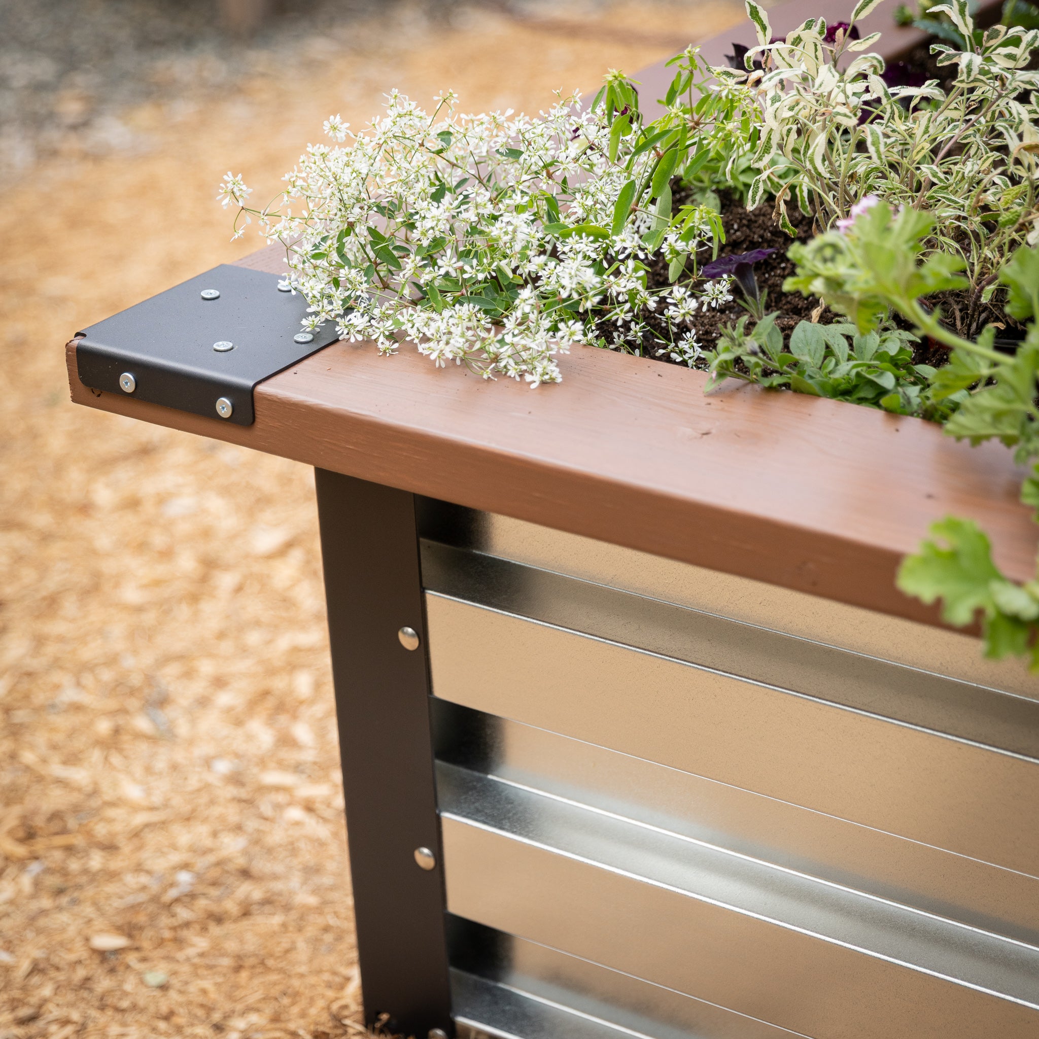3.5' x 7' Galvanized Steel Raised Garden Bed Kit