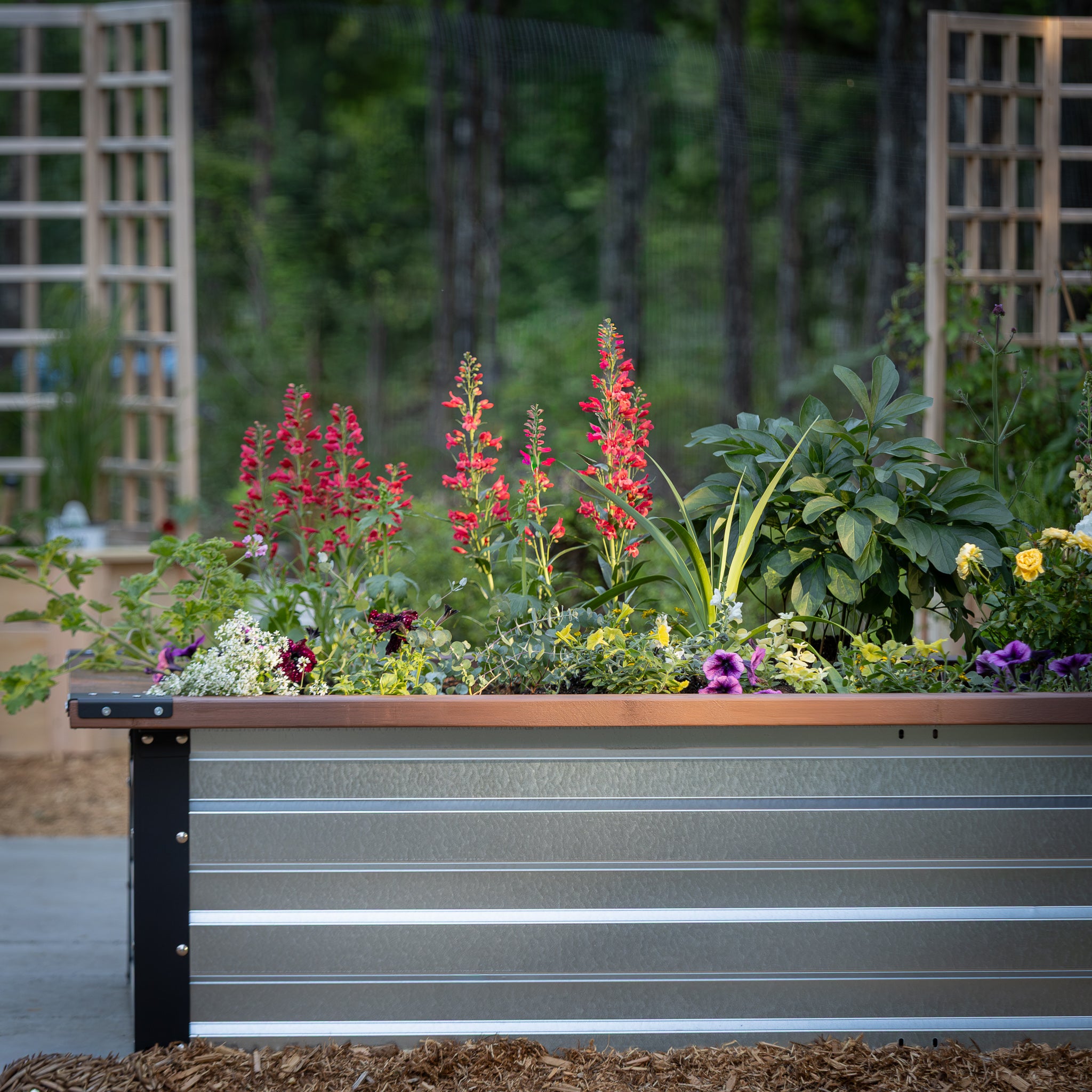 3.5' x 7' Galvanized Steel Raised Garden Bed Kit