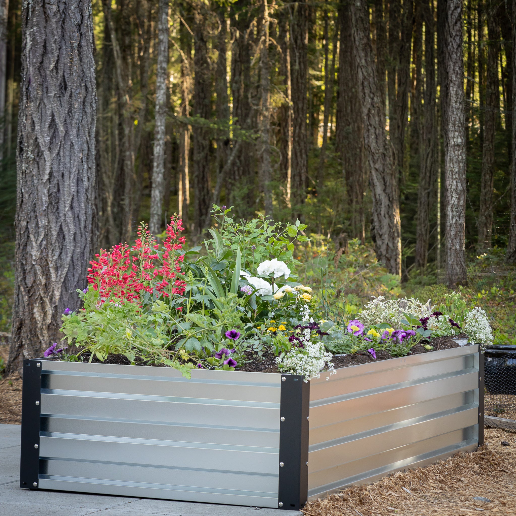 3.5' x 7' Galvanized Steel Raised Garden Bed Kit