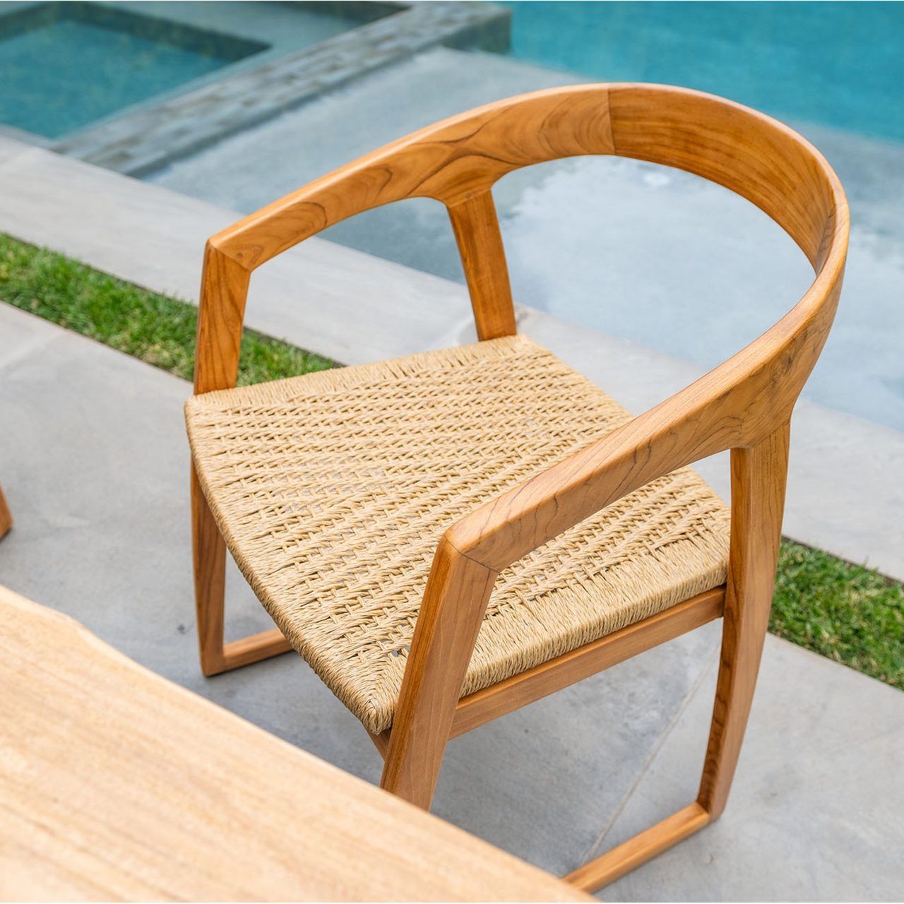 Natural Teak Ubud Outdoor Dining Chair