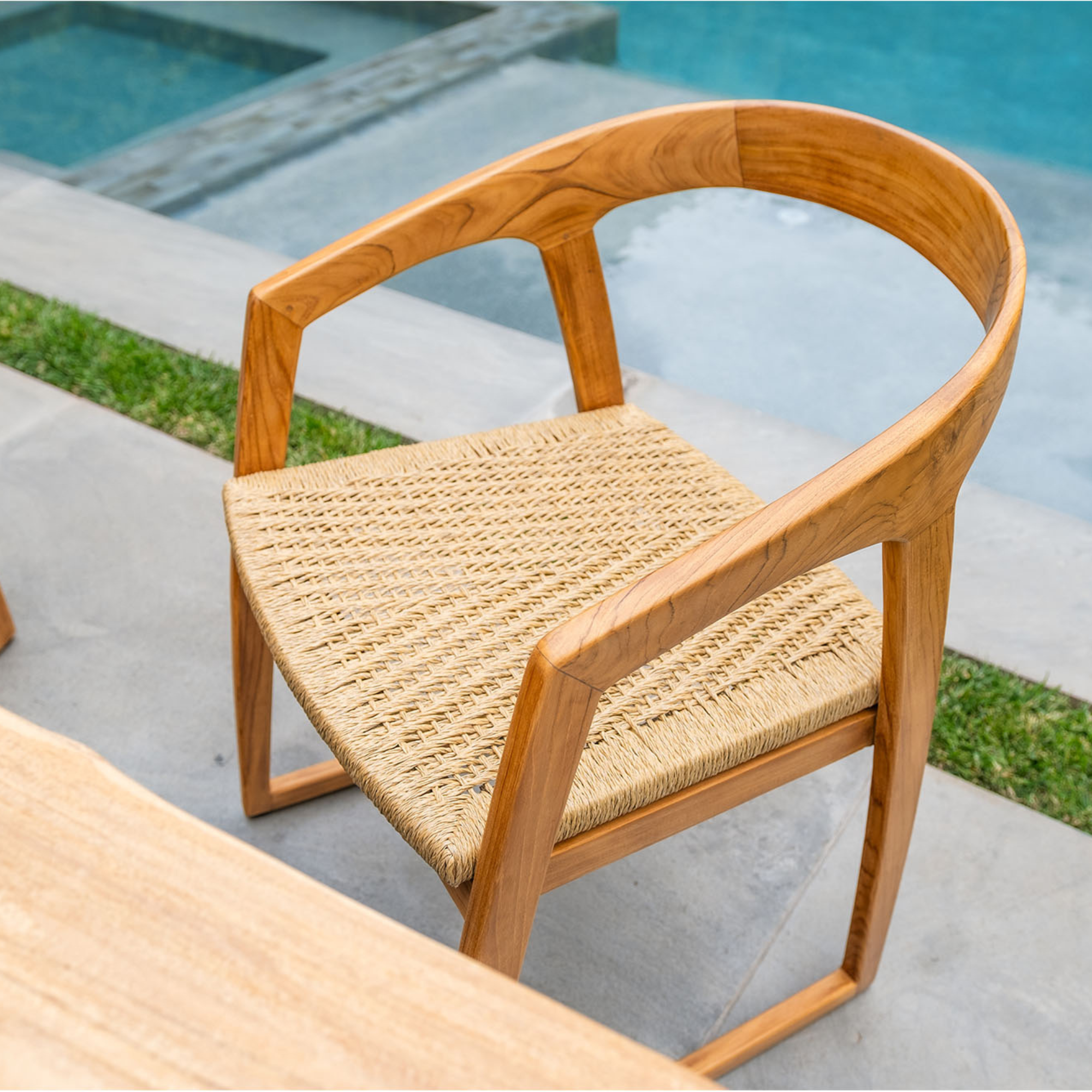 Natural Teak Ubud Outdoor Dining Chair