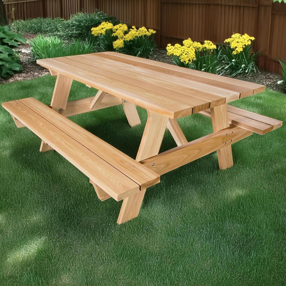Cedar Picnic Table - 6' Long