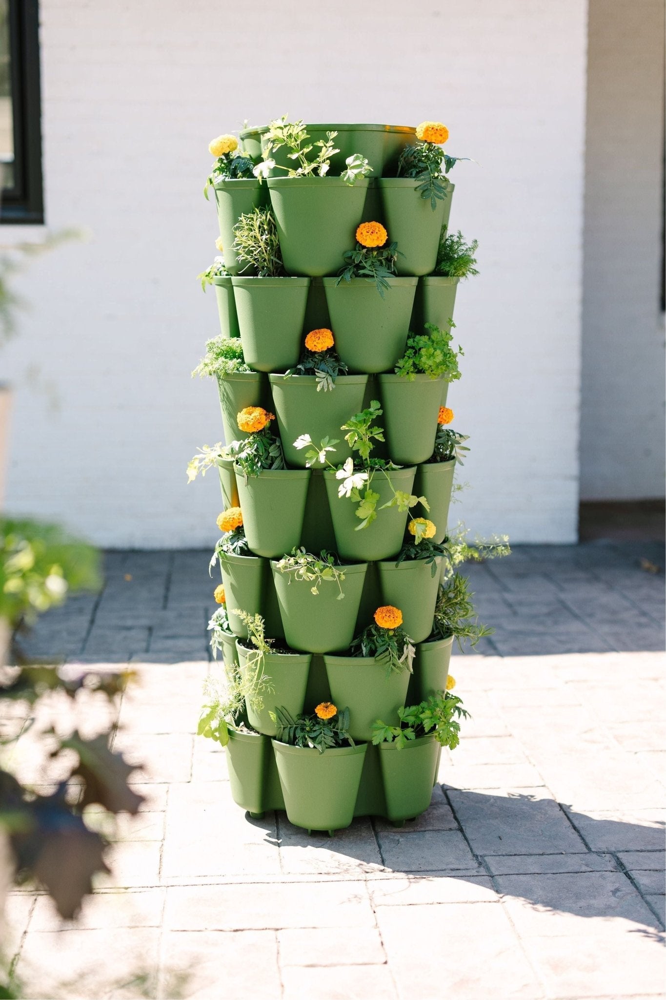 7 Tier GreenStalk Vertical Planter - Original Evergreen - Basic Texture option3