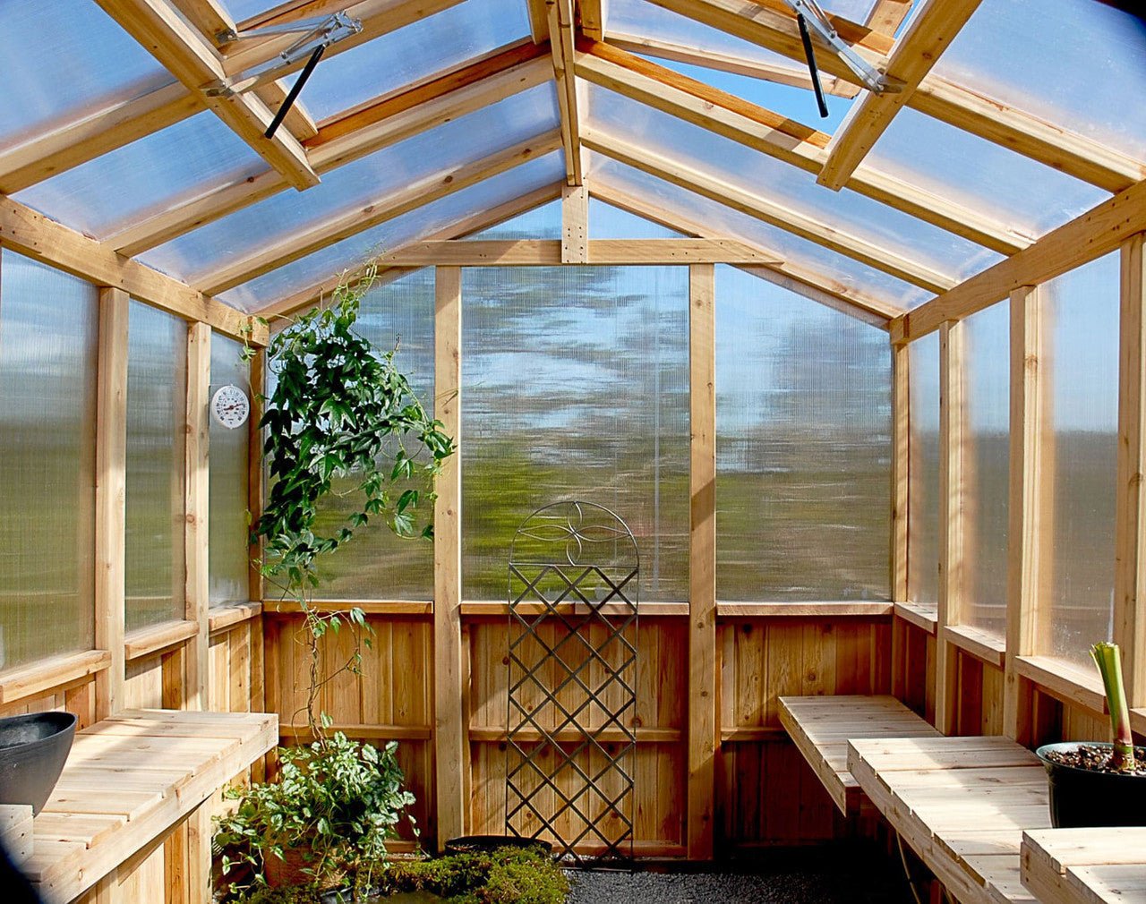 8' x 12' Cedar Greenhouse