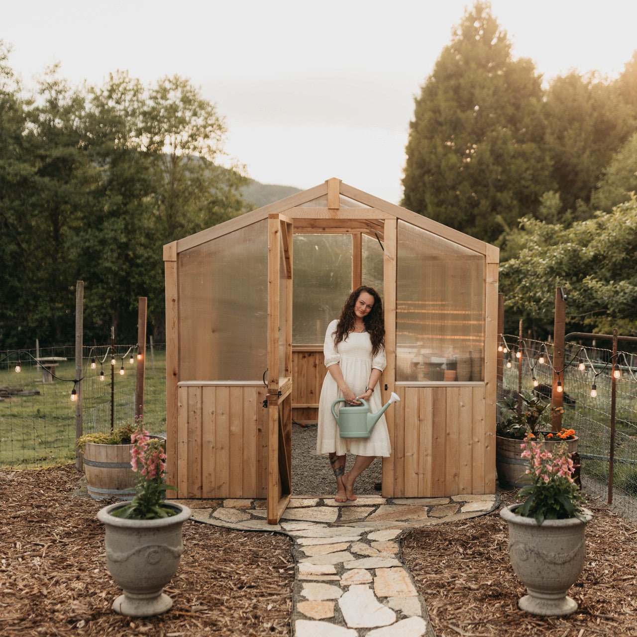 8' x 12' Cedar Greenhouse
