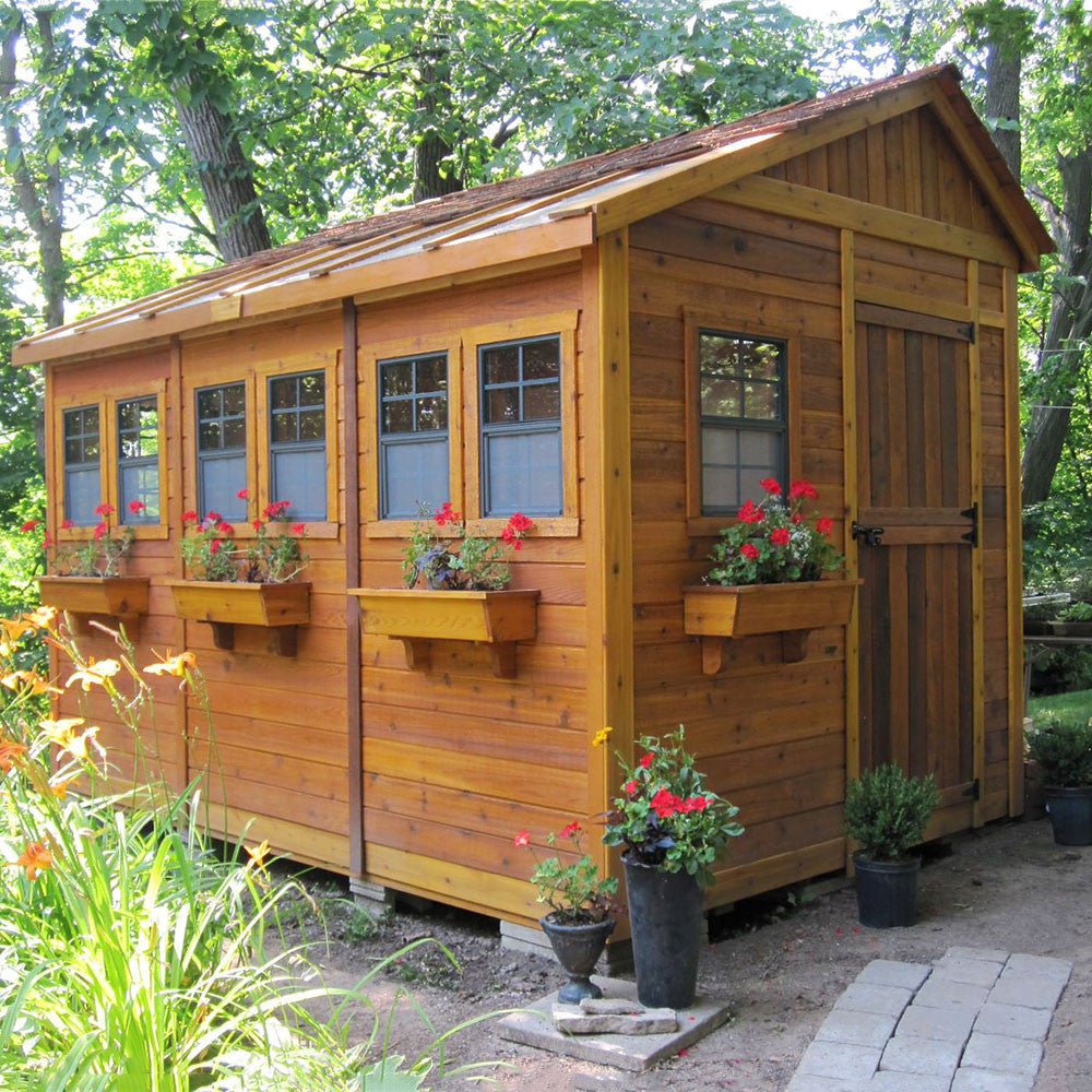 8' x 12' SunShed Garden Shed Metal Roof