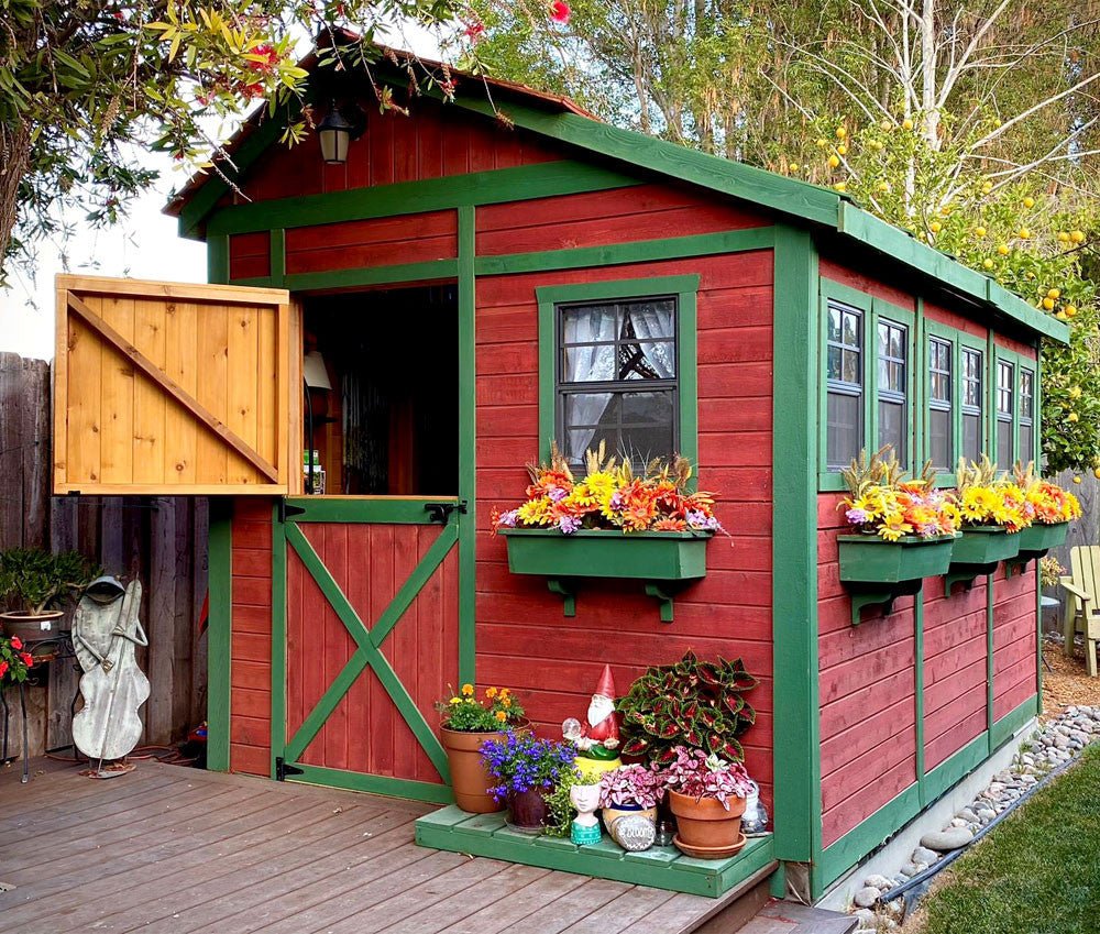 8' x 12' SunShed Garden Shed Metal Roof