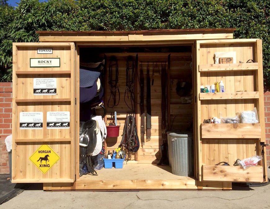 8' x 4' SpaceSaver Storage Shed - Double Doors Metal Roof