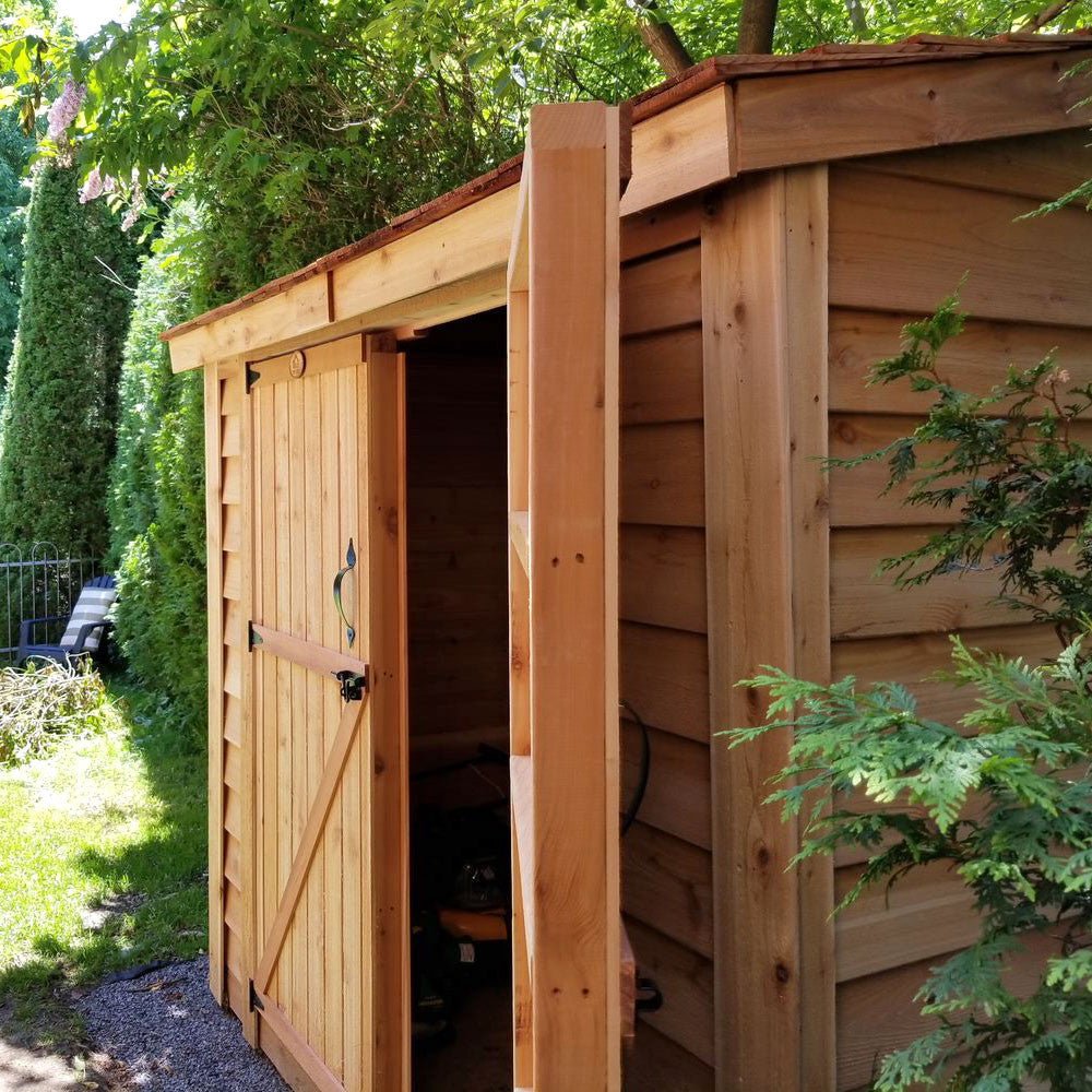 8' x 4' SpaceSaver Storage Shed - Double Doors Metal Roof