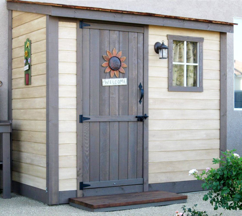 8' x 4' SpaceSaver Storage Shed - Single Door Metal Roof