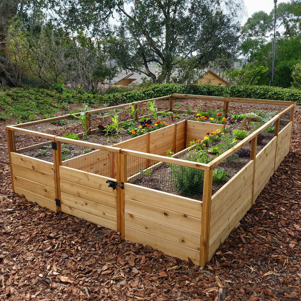 Cedar Complete Raised Garden Bed Kit - 8' x 12'