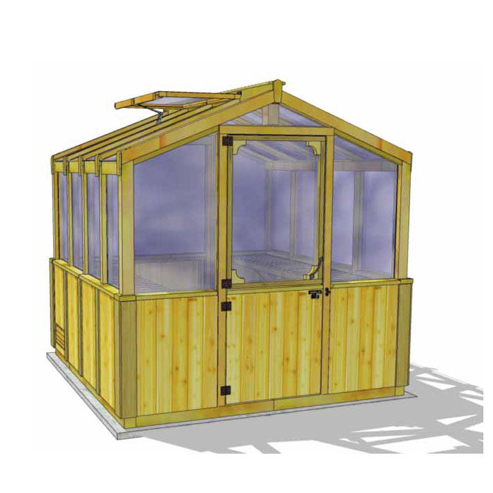 8' x 8' Cedar Greenhouse