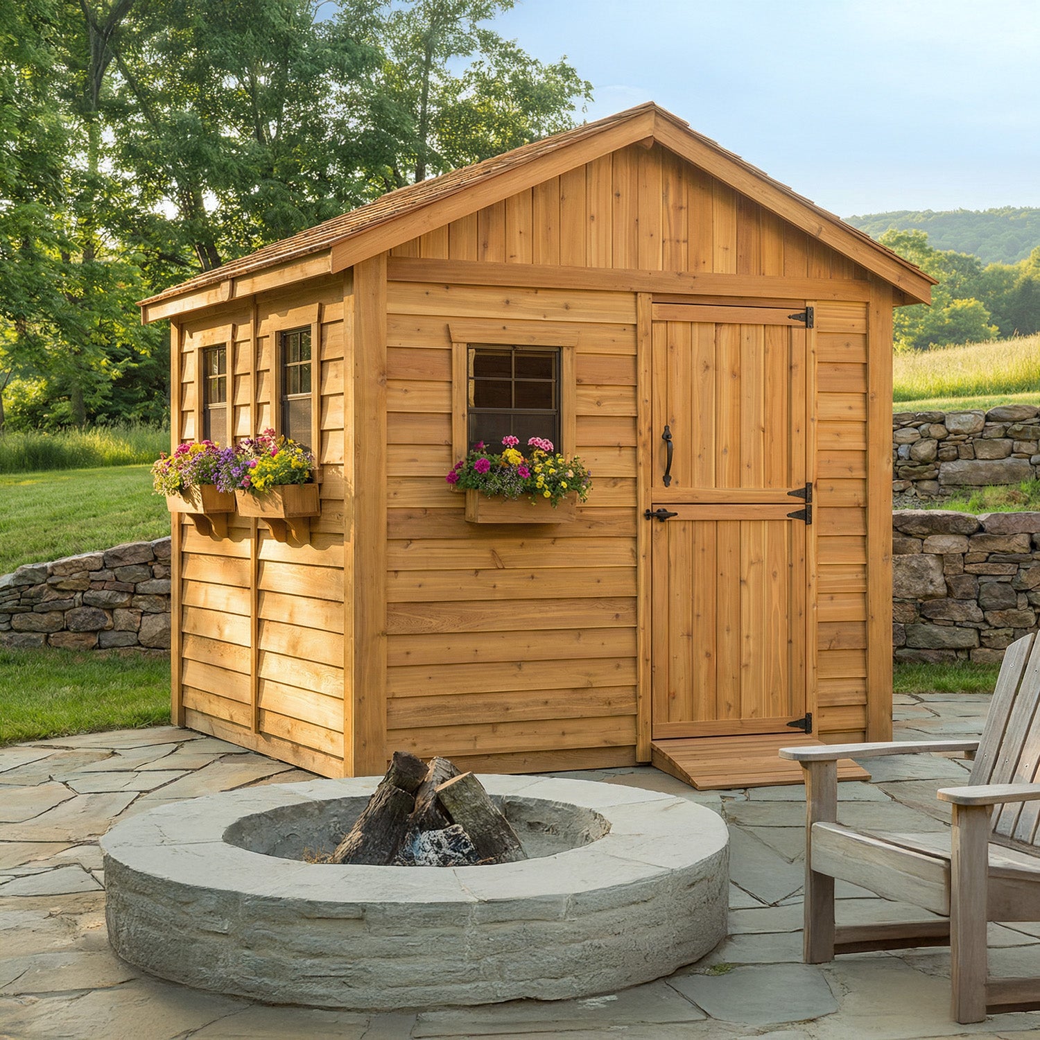 8' x 8' Gardener Cedar Storage Shed