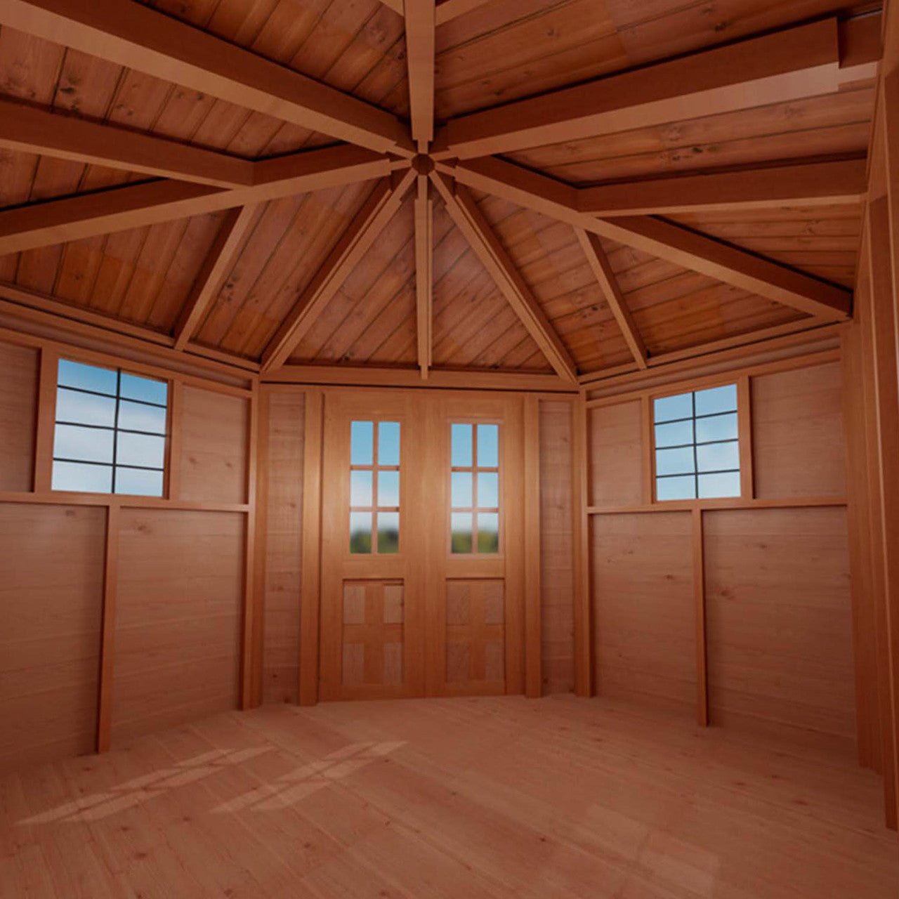 9' x 9' Western Red Cedar – Penthouse Shed option3