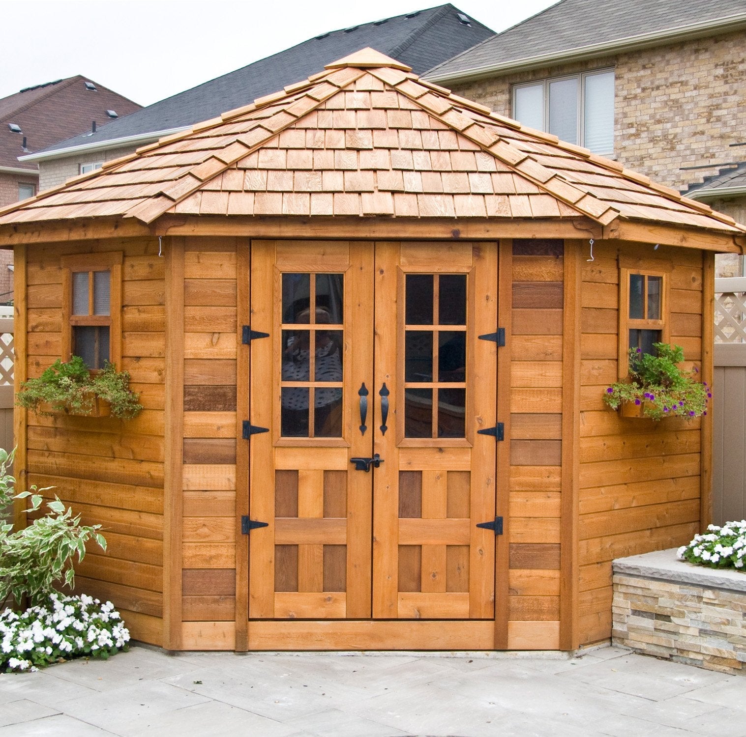 9' x 9' Western Red Cedar – Penthouse Shed option3