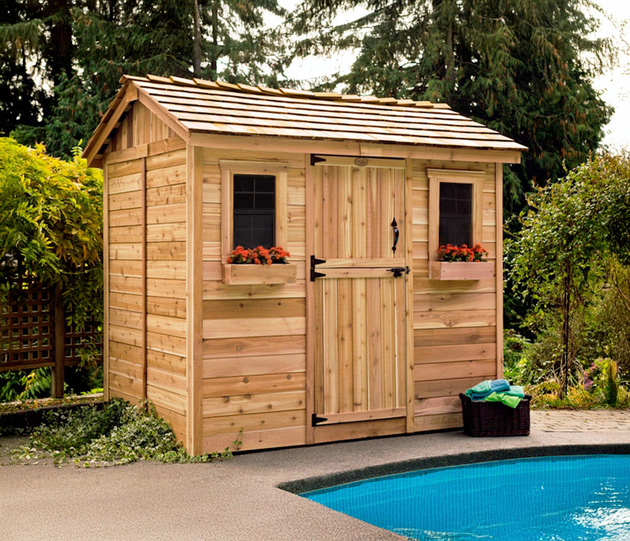 9' x 6' Western Red Cedar – Cabana Shed