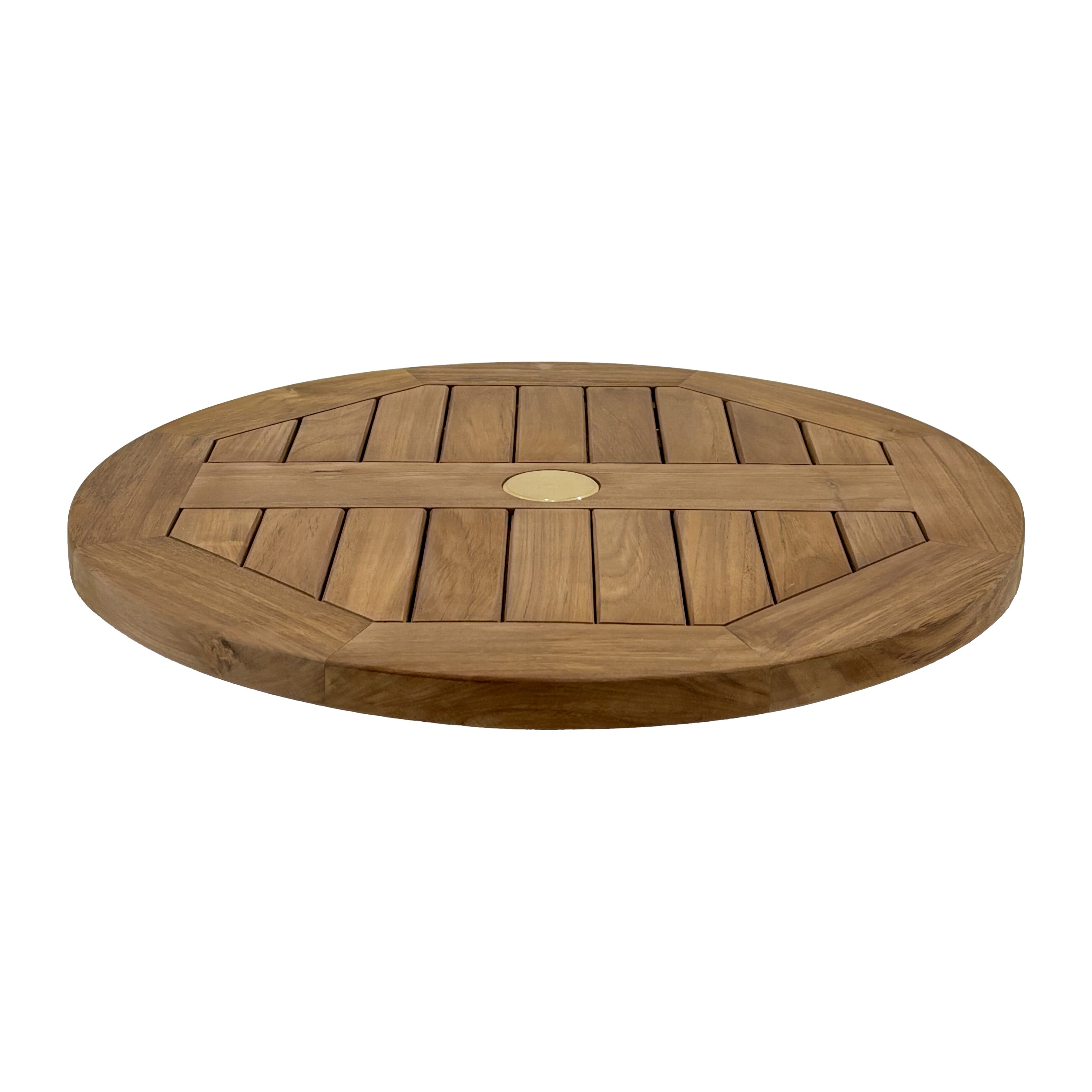 Natural Teak Lazy Susan - 24" Round