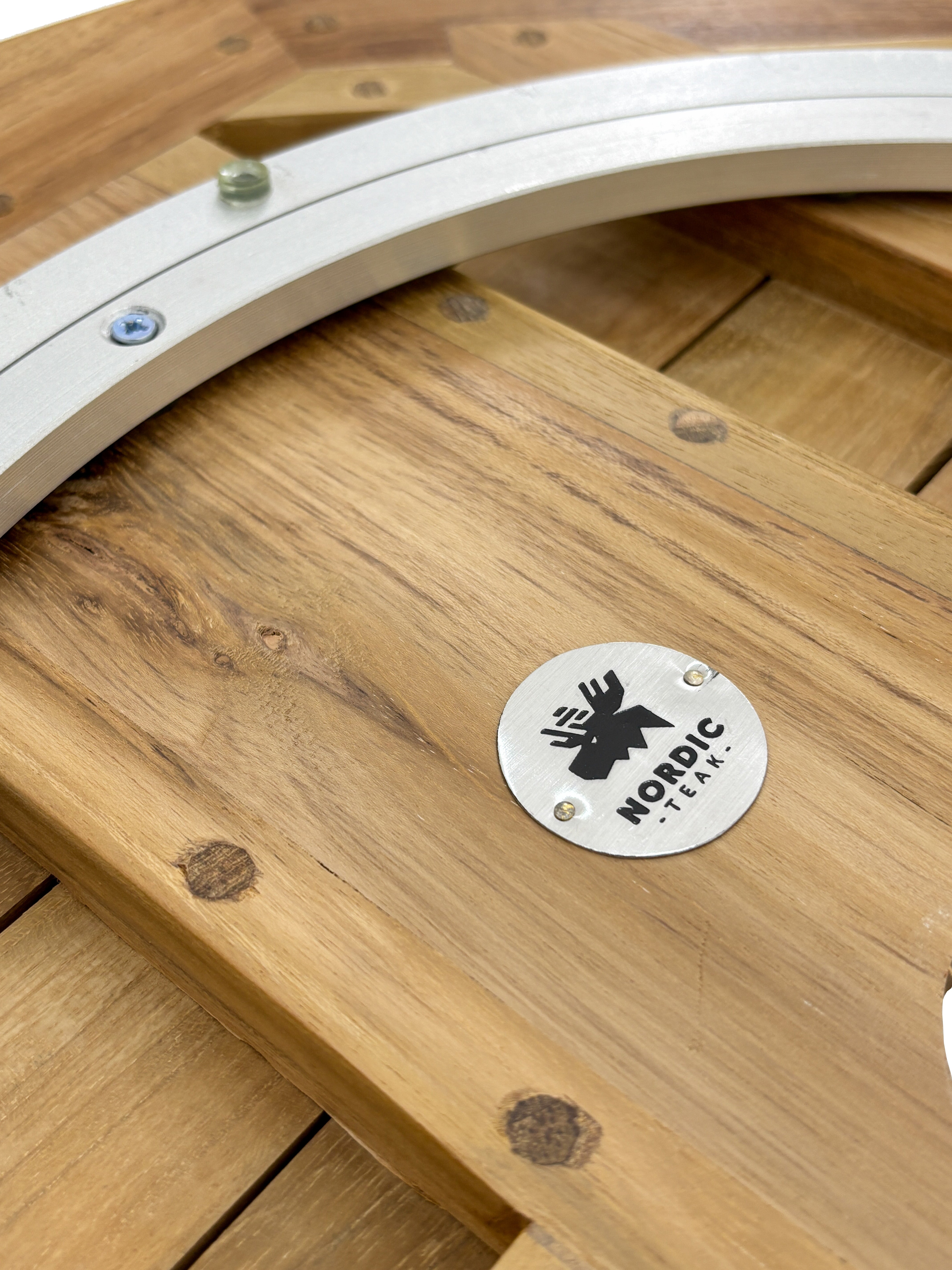 Natural Teak Lazy Susan - 24" Round