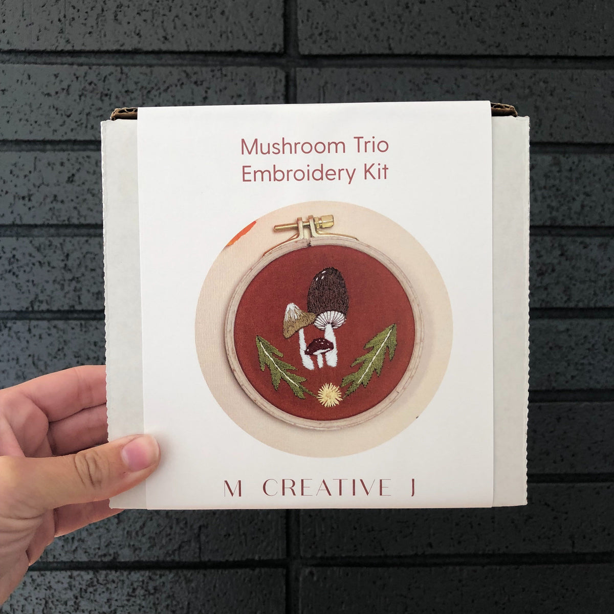 Mushroom Trio - Intermediate Embroidery Kit