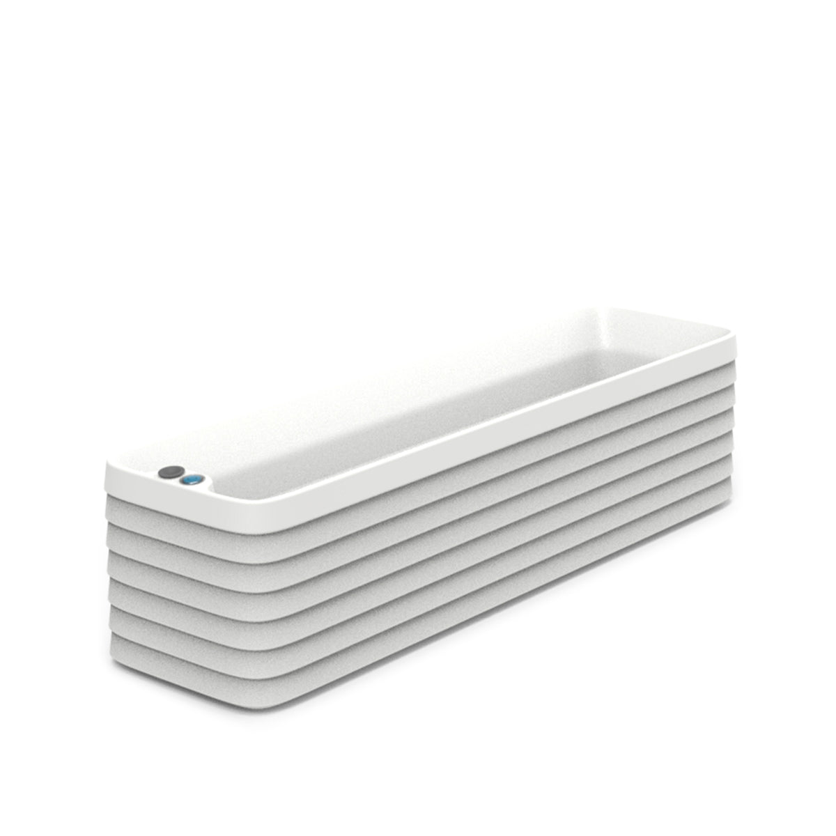 Slat Self-Watering Window Box Planter