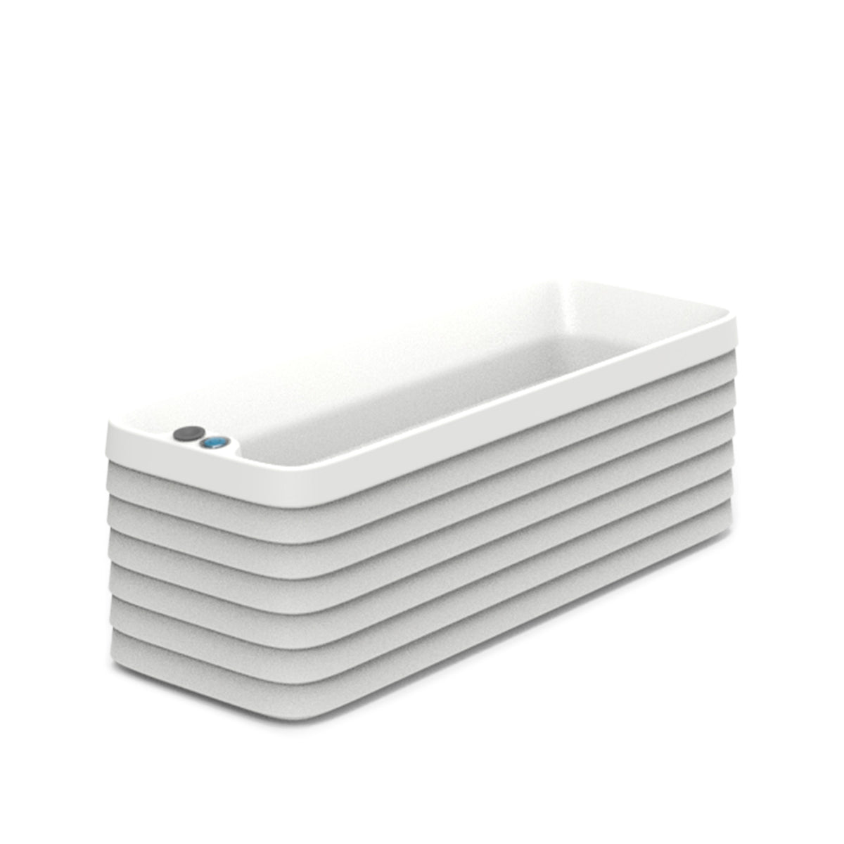 Slat Self-Watering Window Box Planter