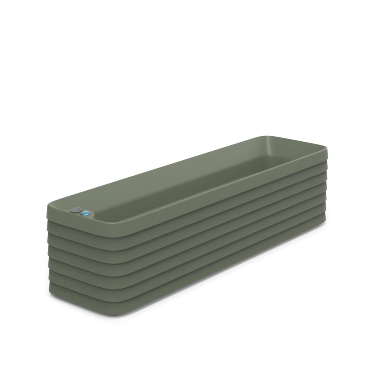 Slat Self-Watering Window Box Planter