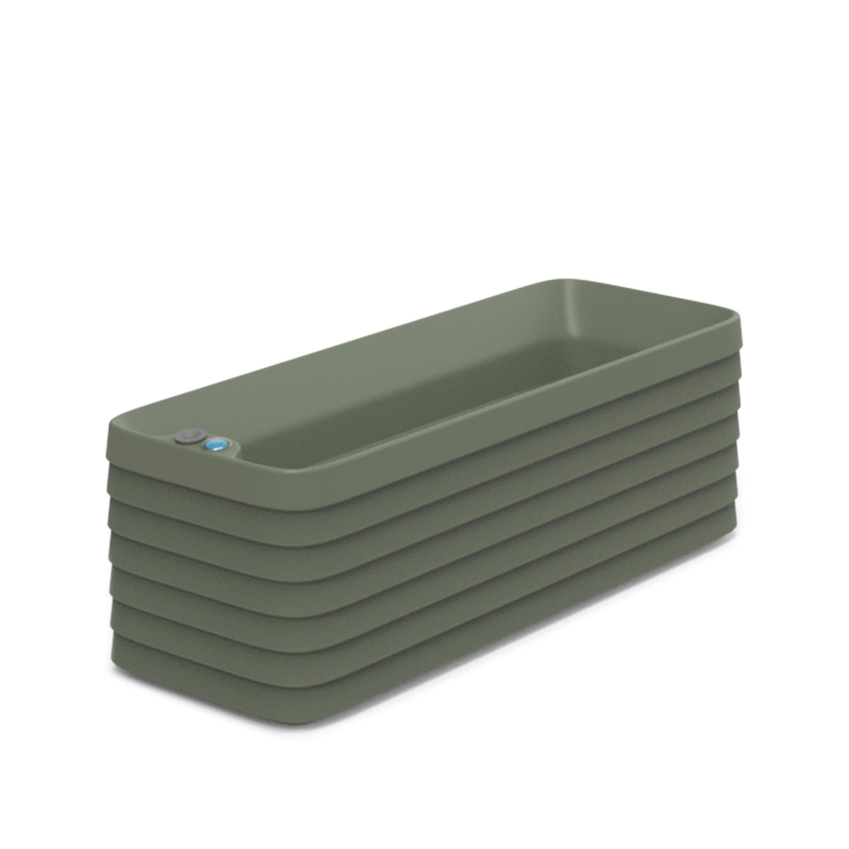Slat Self-Watering Window Box Planter