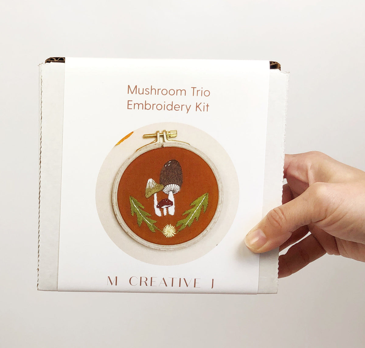 Mushroom Trio - Intermediate Embroidery Kit