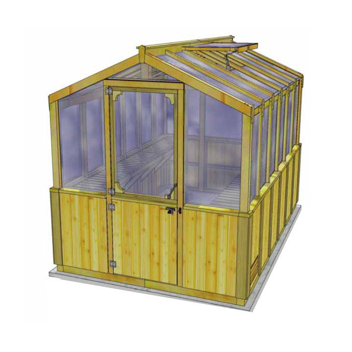 8' x 12' Cedar Greenhouse