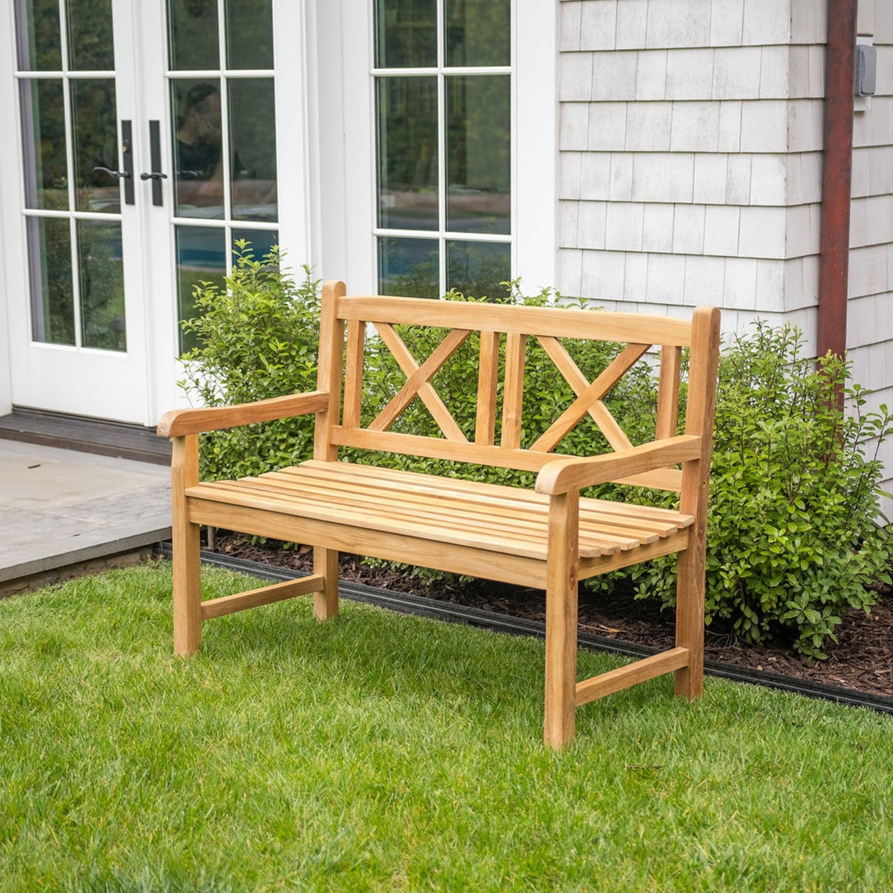 Natural Teak Åre 2 Person Garden Bench - 4' Wide