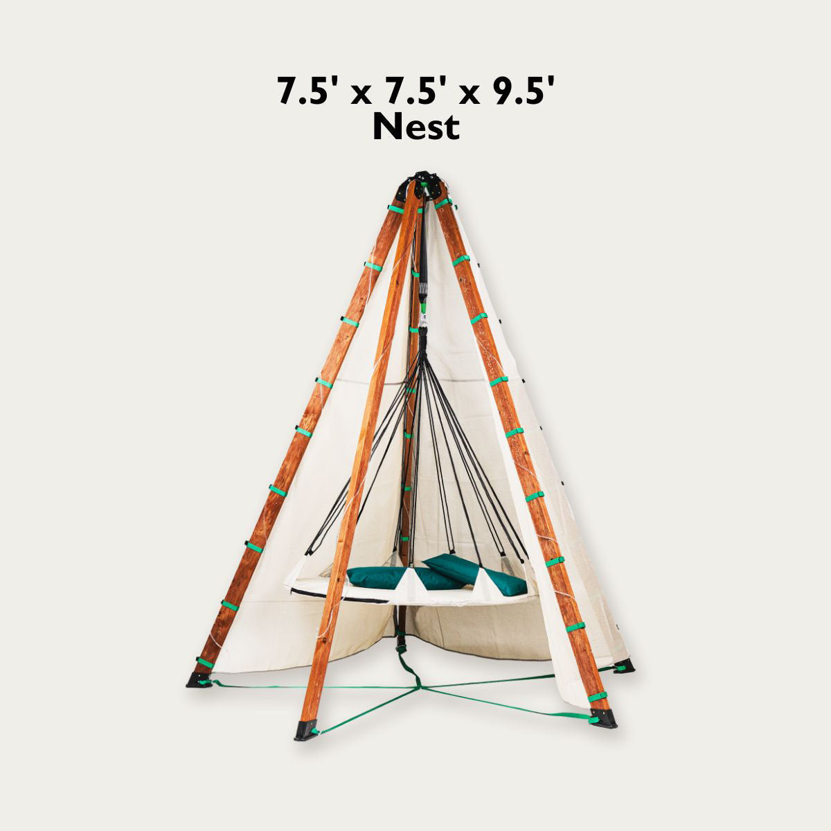 Bijou Nest Outdoor Shade Canopy & Hover Swing