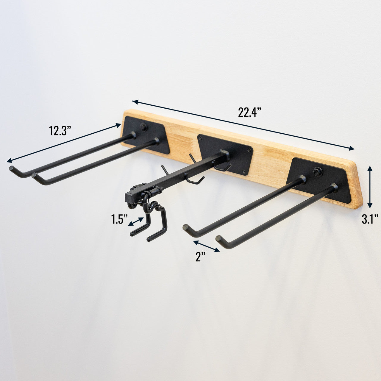 Wall-Mounted Rockbridge Garden Tool Organizer - 2' Storage Hanger