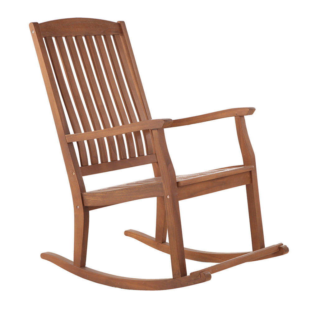 Natural Teak Telluride Outdoor Rocking Chair