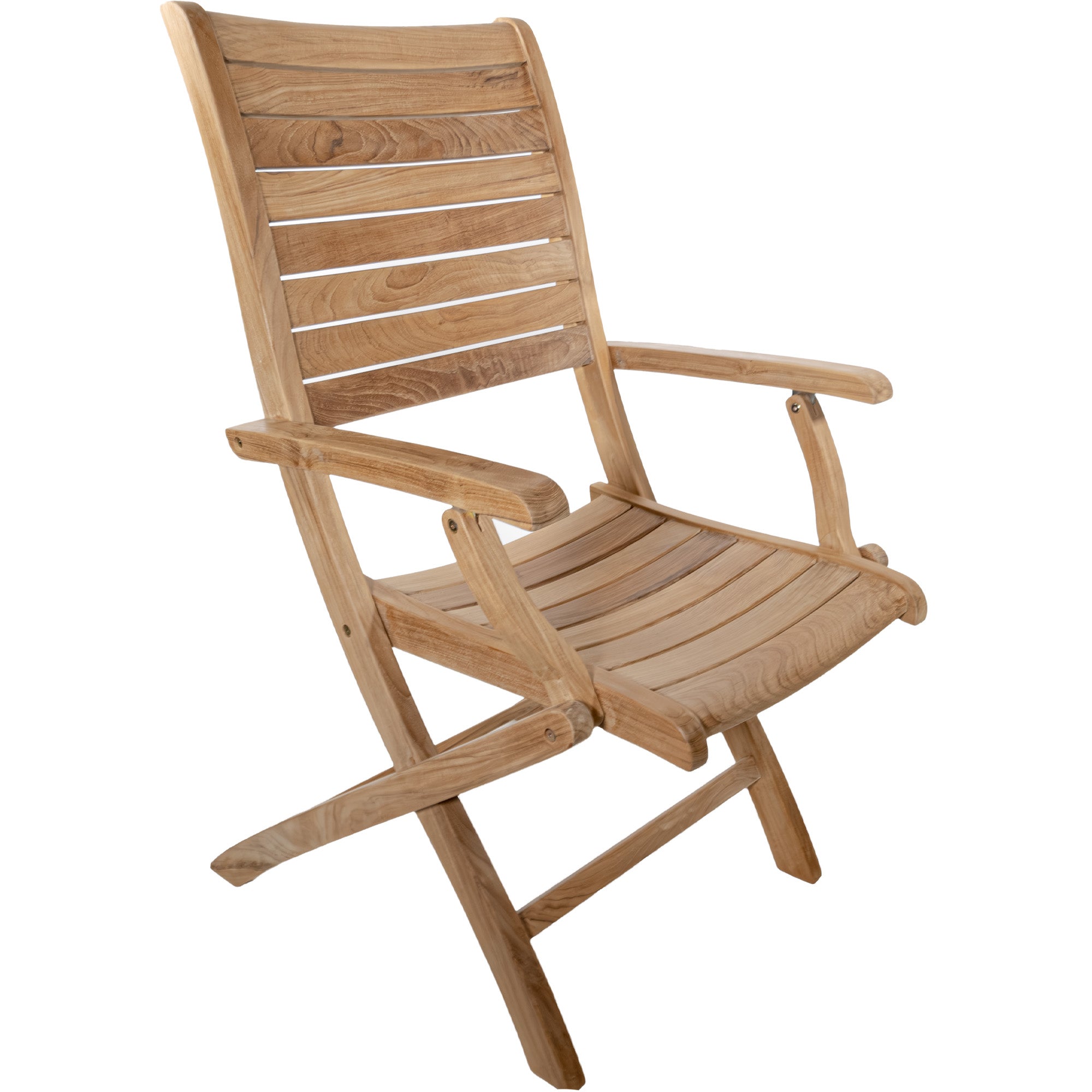 Natural Teak Naples Outdoor Folding Patio Chair