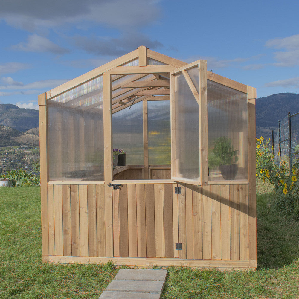 8' x 8' Cedar Greenhouse