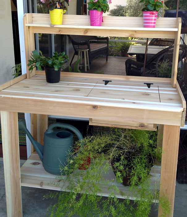 4' x 2' Cedar Potting Bench