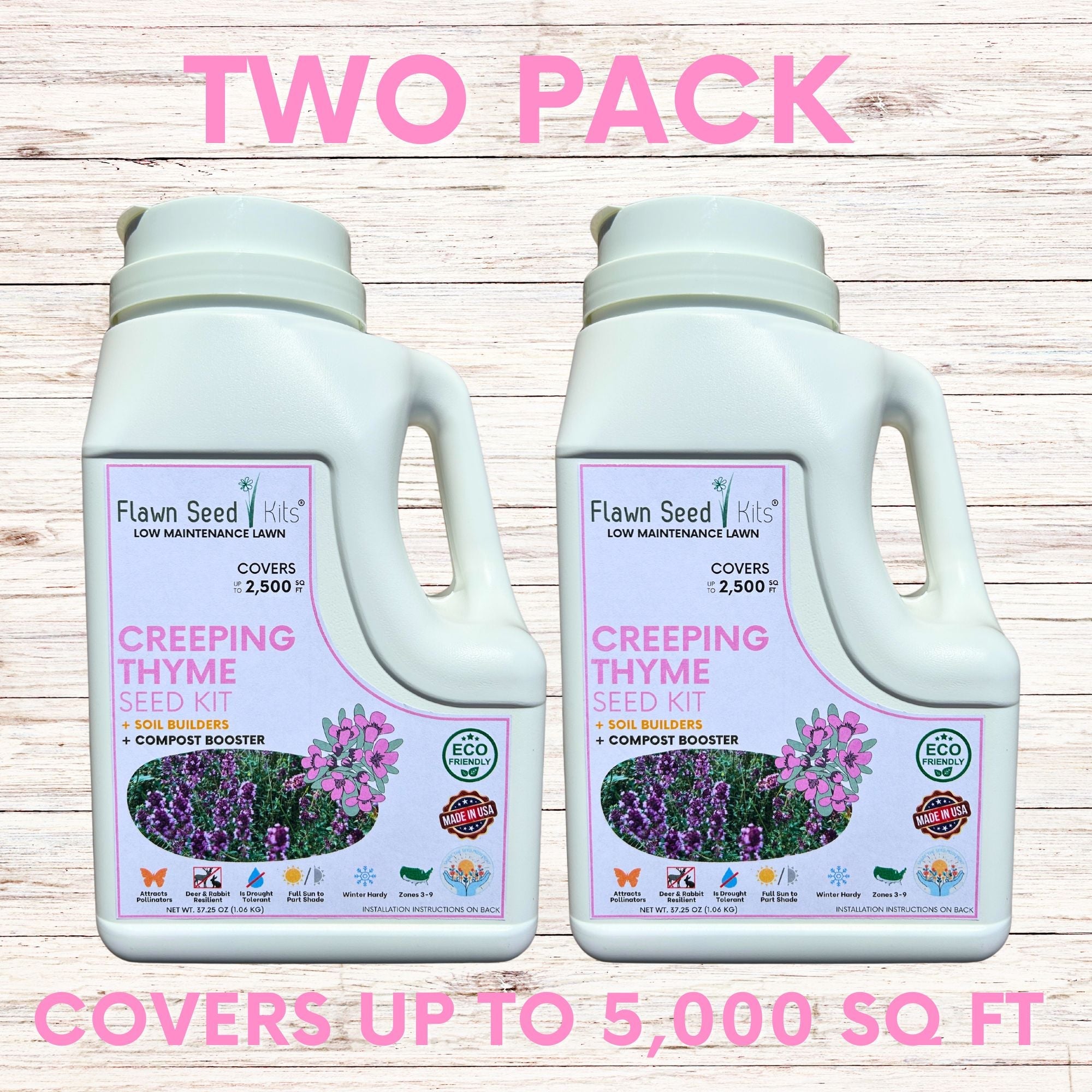 Creeping Thyme Flowering Lawn & Groundcover - Seed Kit