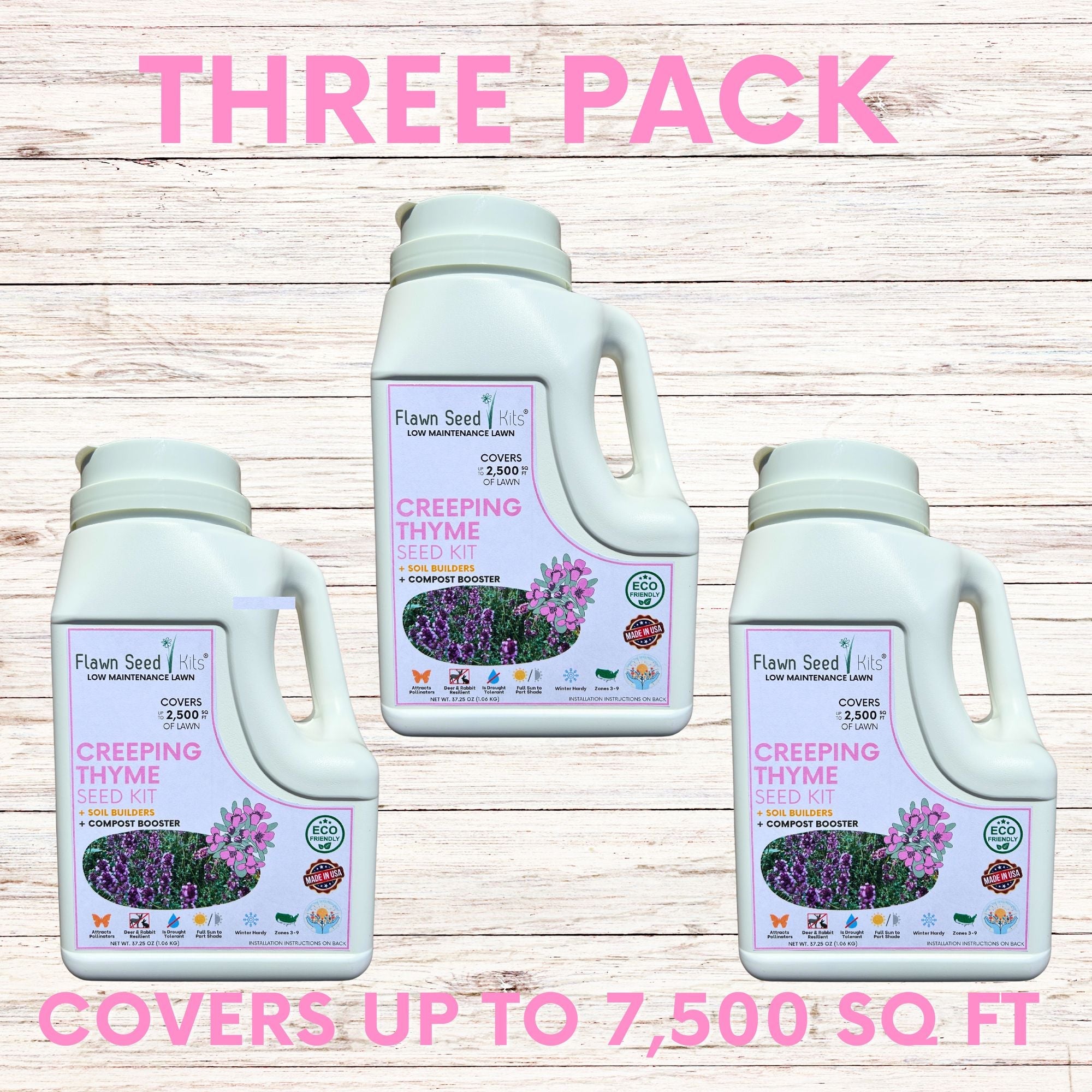 Creeping Thyme Flowering Lawn & Groundcover - Seed Kit