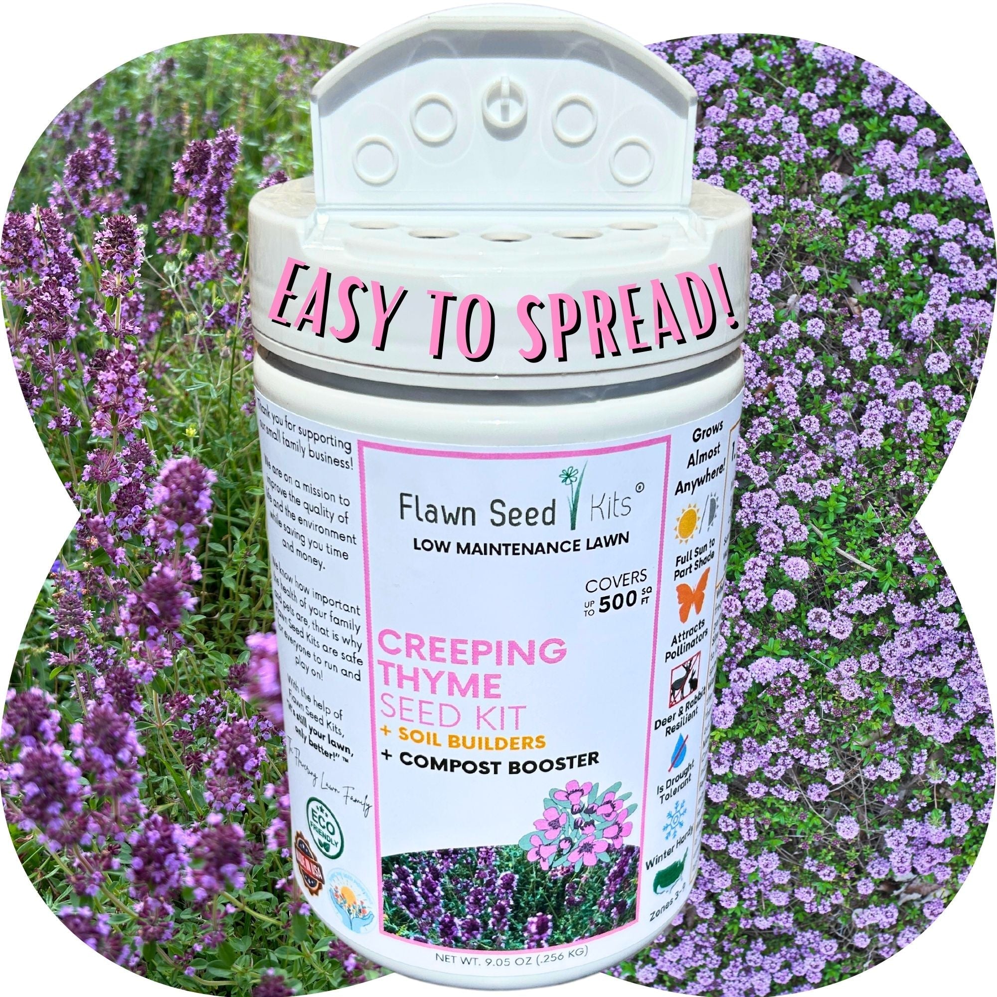 Creeping Thyme Flowering Lawn & Groundcover Seed Kit